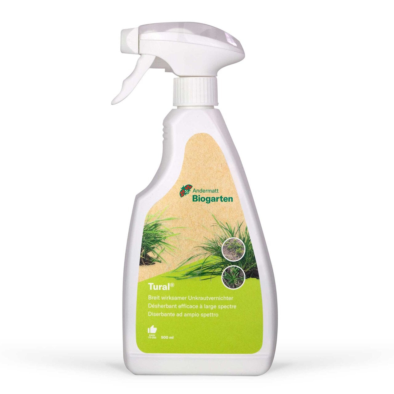 Andermatt Biogarten Unkrautvernichter – 500 ml – weiss – gebrauchsfertig – für Unkraut
