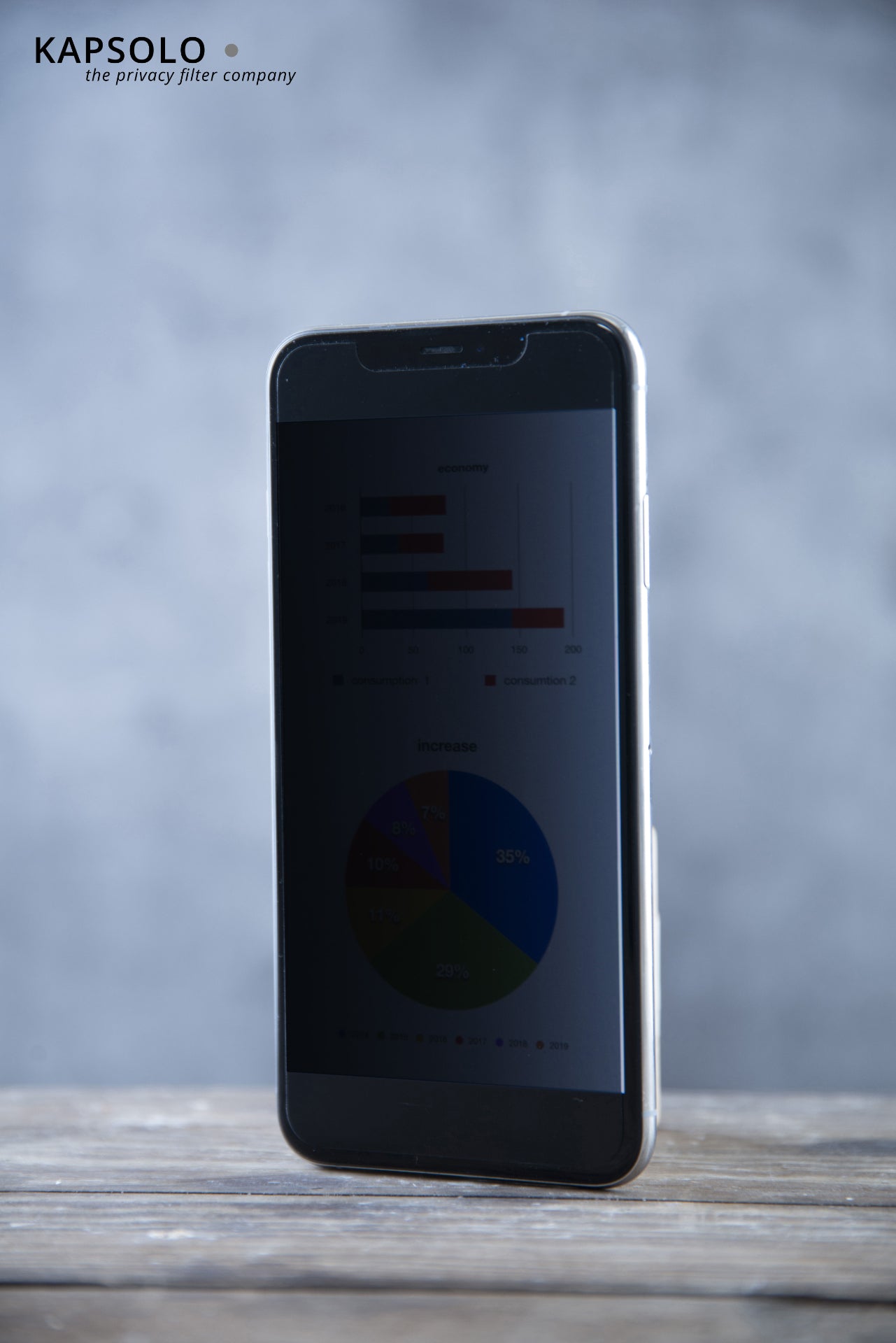 KAPSOLO Privacy-Filter (Folie) – für iPhone XS Max
