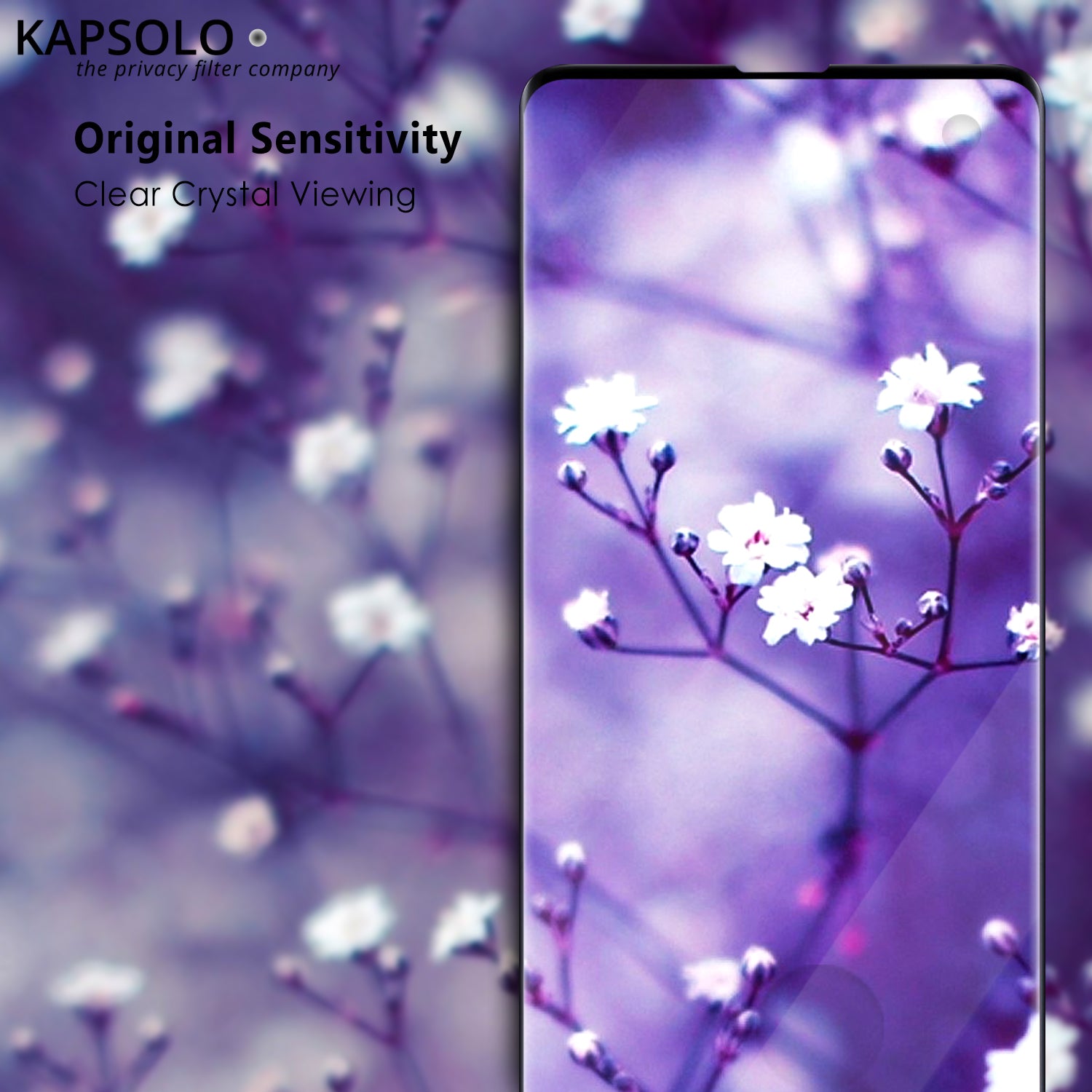KAPSOLO Displayschutz (Panzerglas), Full Cover – für iPhone 8 Plus – mit Applikator