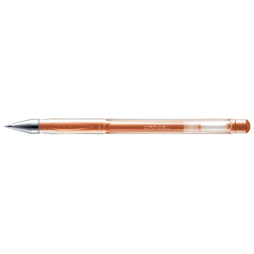 Uni-Ball Signo Noble Metal Gelschreiber, Druckmechanik – bronze, Spitze 0,8 mm, metallic, 1 Stk.