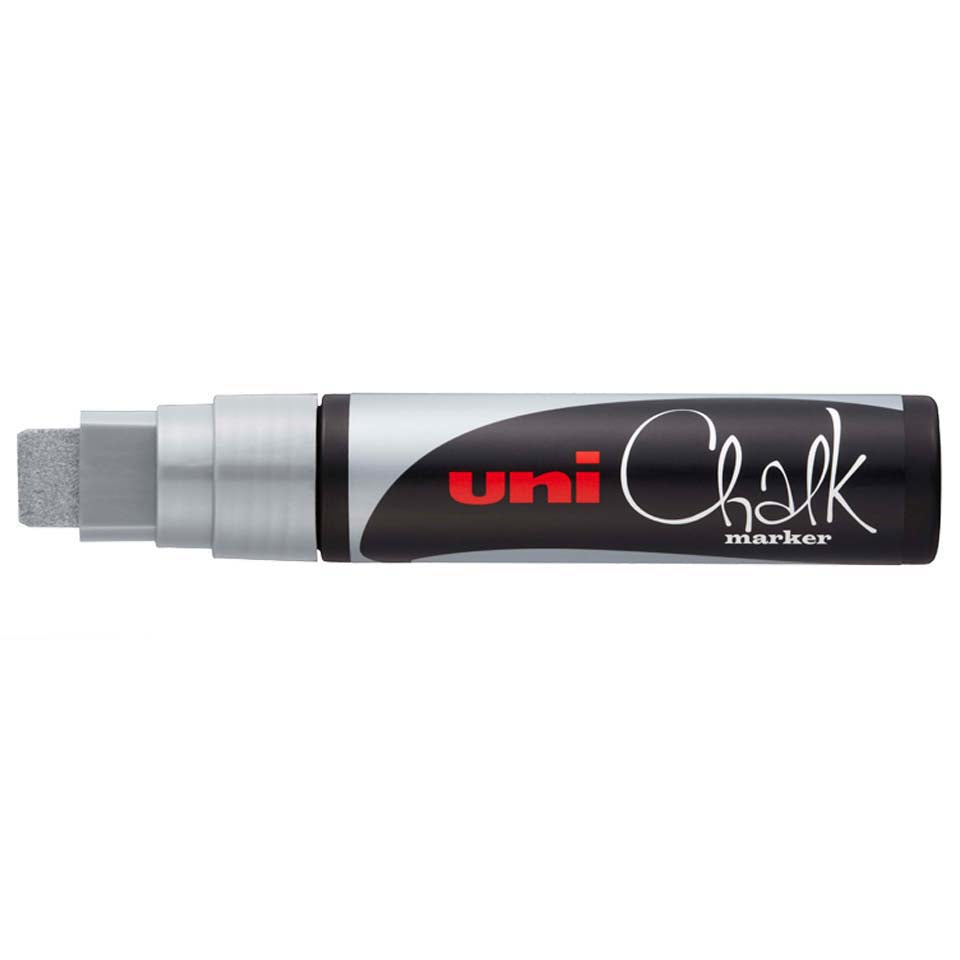 Uni-Ball Kreidemarker – Keilspitze, 15 mm – Silber