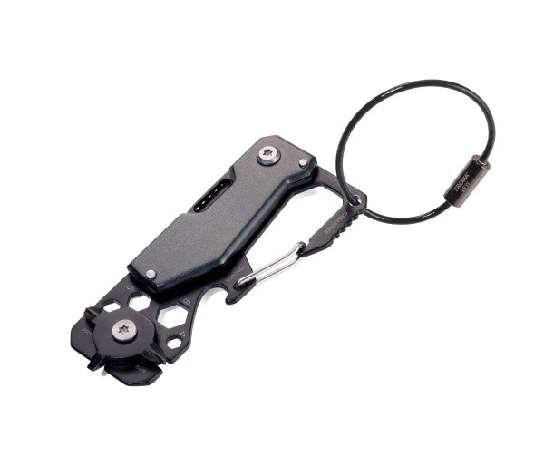 TROIKA KTL25-TI Multitool – 10 Funktionen, Schlüsselanhänger, Klingenlänge 8,5 mm