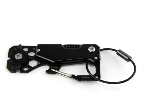 TROIKA KTL25-TI Multitool – 10 Funktionen, Schlüsselanhänger, Klingenlänge 8,5 mm
