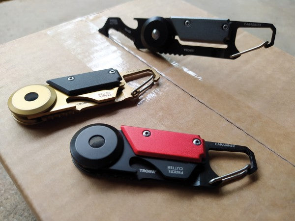 TROIKA Egon Mini Multitool – 5 Funktionen, Klingenlänge 5,5 mm – für Schlüsselring