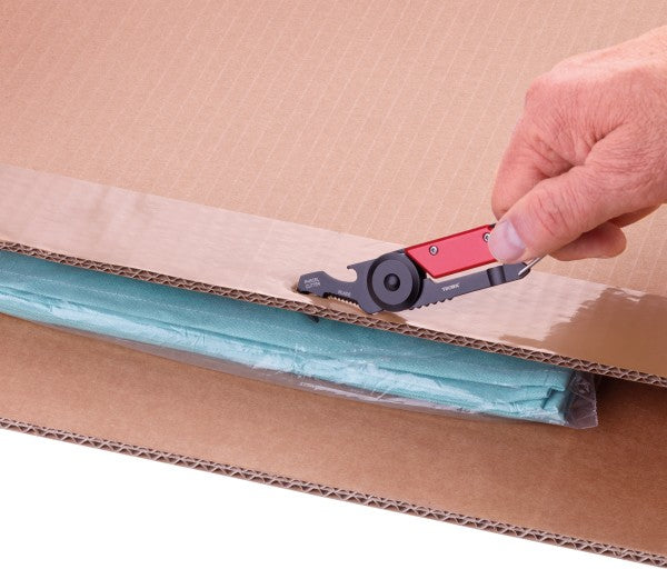 TROIKA Egon Mini Multitool – 5 Funktionen, Klingenlänge 5,5 mm – für Schlüsselring