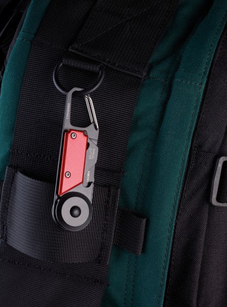 TROIKA Egon Mini Multitool – 5 Funktionen, Klingenlänge 5,5 mm – für Schlüsselring