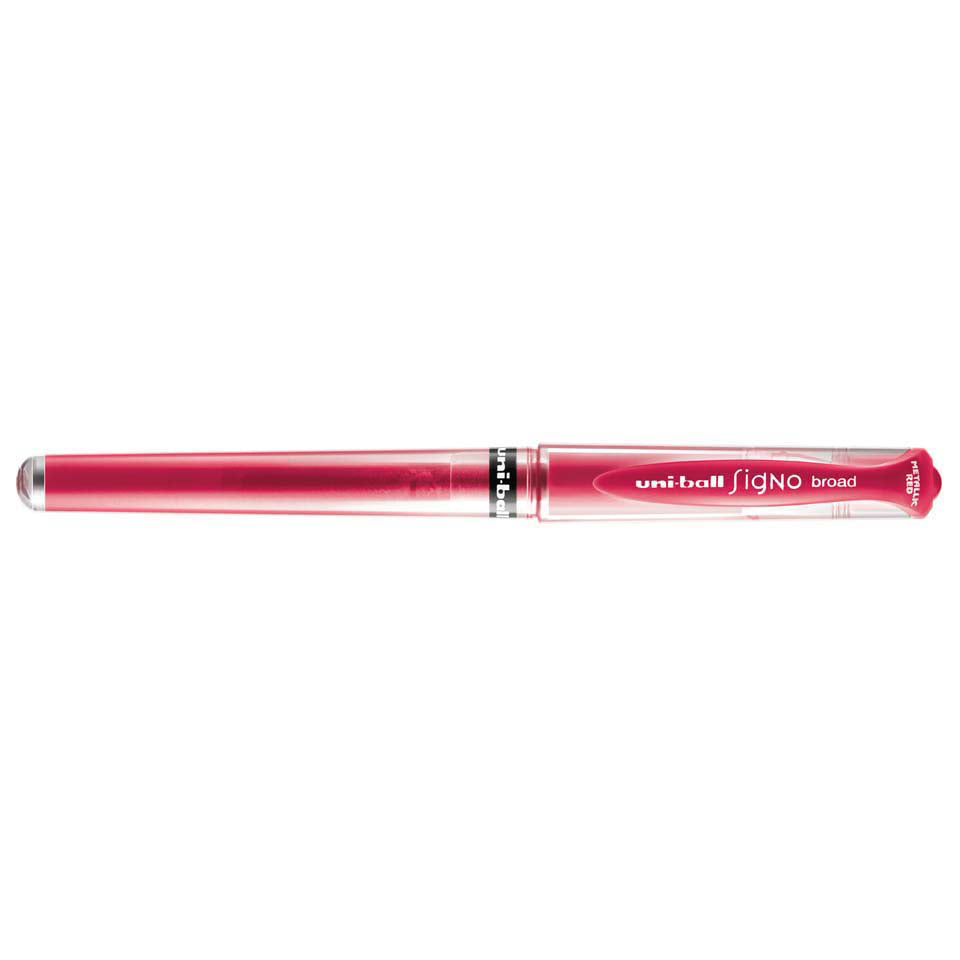 Uni-Ball Signo Broad Gelschreiber – rot, 1 mm Spitze, dokumentenecht, wasserfest, 1 Stk.