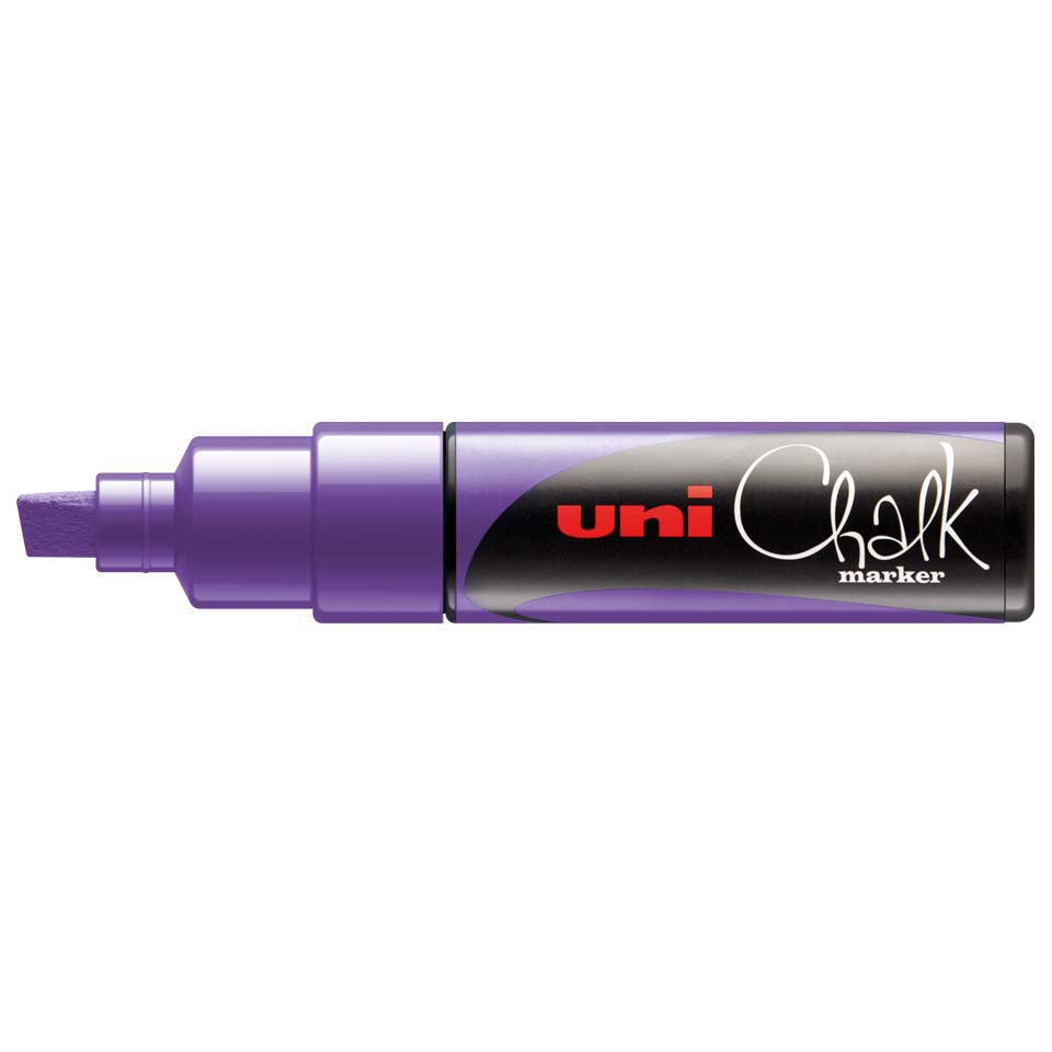 Uni-Ball Kreidemarker – Keilspitze, 8 mm – Violett