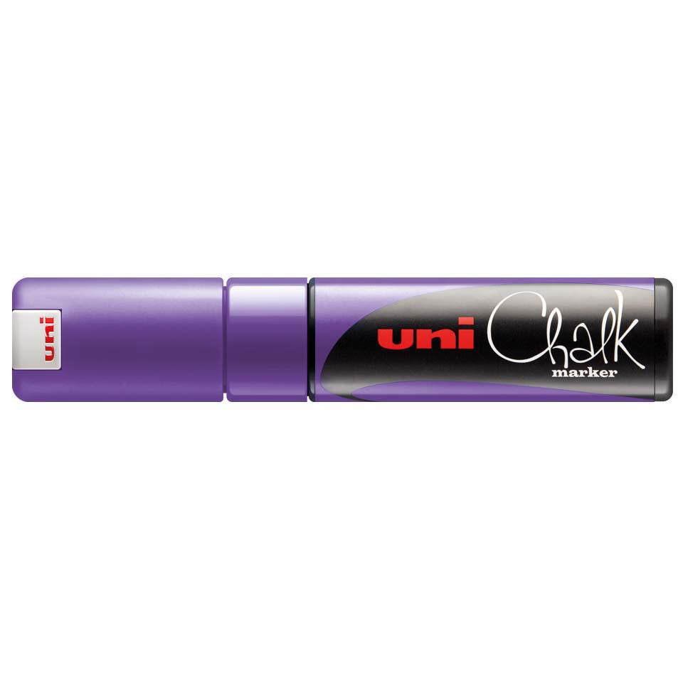 Uni-Ball Kreidemarker – Keilspitze, 8 mm – Violett