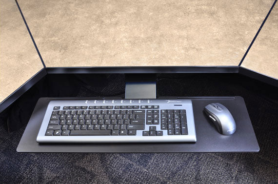 Ergotron Neo-Flex – Untertisch-Tastaturarm – Traglast 1,4 kg, Höhenverstellung 150 mm, Drehwinkel 15°, Schwarz