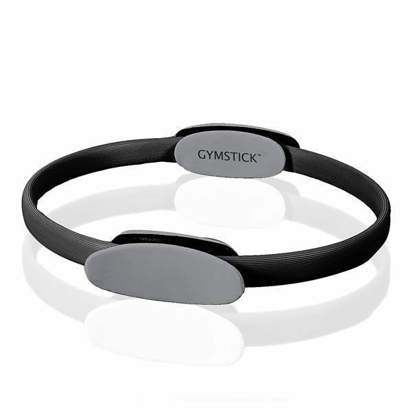 Gymstick Pilates Ring 62005, Ø 40,5 cm, Höhe 5,5 cm – Grau/Schwarz, Polyurethan (PU)/Glasfaser/EVA
