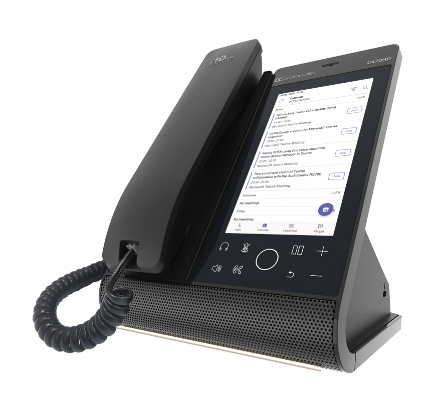 AudioCodes C470HD – IP-Konferenztelefon, Collaboration Kit mit Kamera, für Microsoft Teams