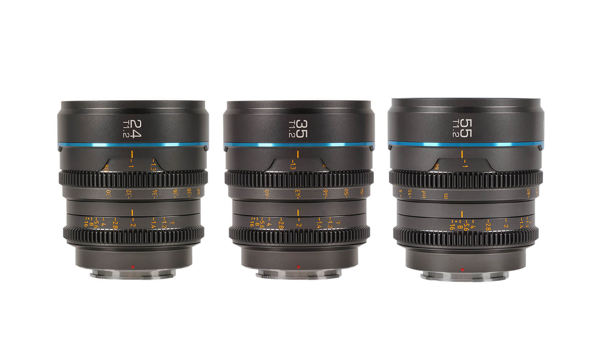 Sirui Nightwalker MS-3SEB Objektiv – 24, 35, 55 mm T1,2 – für Canon RF