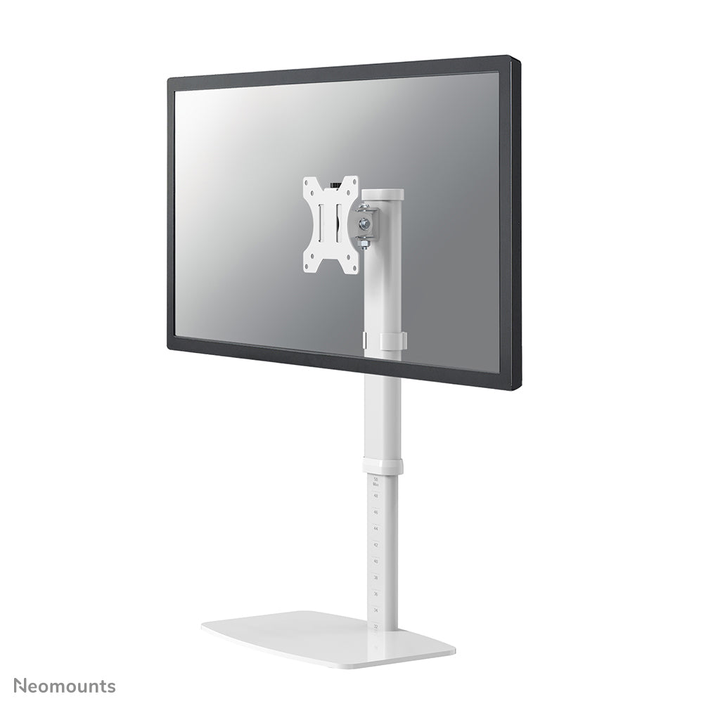 Neomounts Tischhalterung, bis 30", VESA 75 × 75/100 × 100 mm, 6 kg, höhenverstellbar, neigbar, weiss