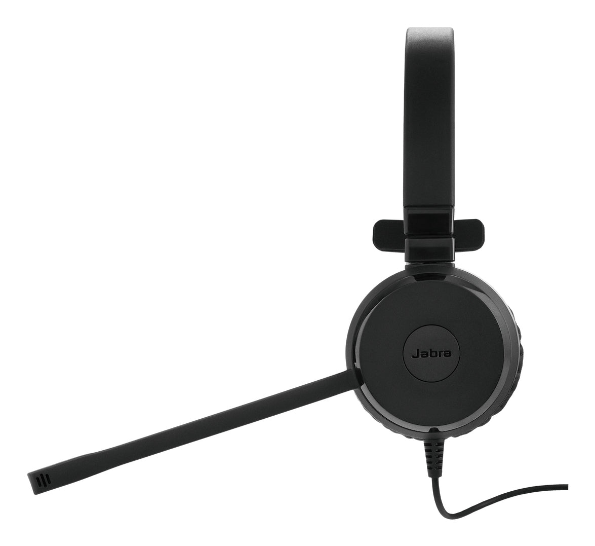 Jabra Evolve 30 II Office-Headset – On-Ear, Stereo, Kabelgebunden, USB-A/USB-C, MS Teams zertifiziert, Schwarz
