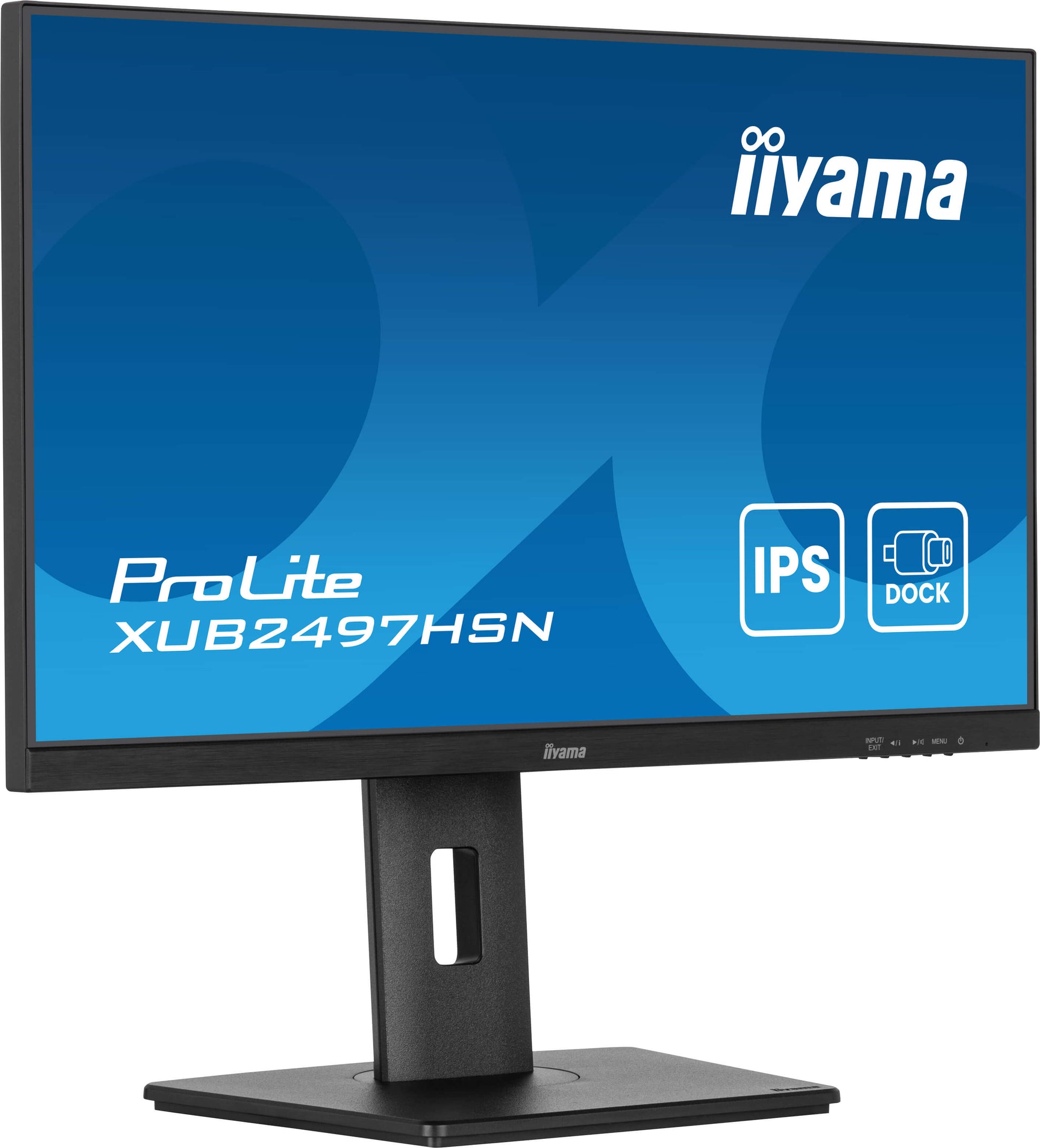 iiyama ProLite XUB2497HSN-B2 – 23,8", 1920 × 1080 (Full HD), IPS, 100 Hz, USB-C 65 W, LAN