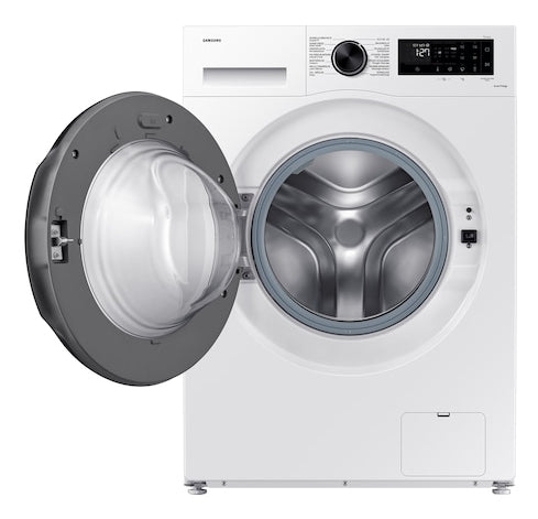 Samsung Waschmaschine Frontlader, WW5000, 60 × 60 × 85 cm, Metall, Weiss, 11 kg, 1400 U/min, AI EcoBubble