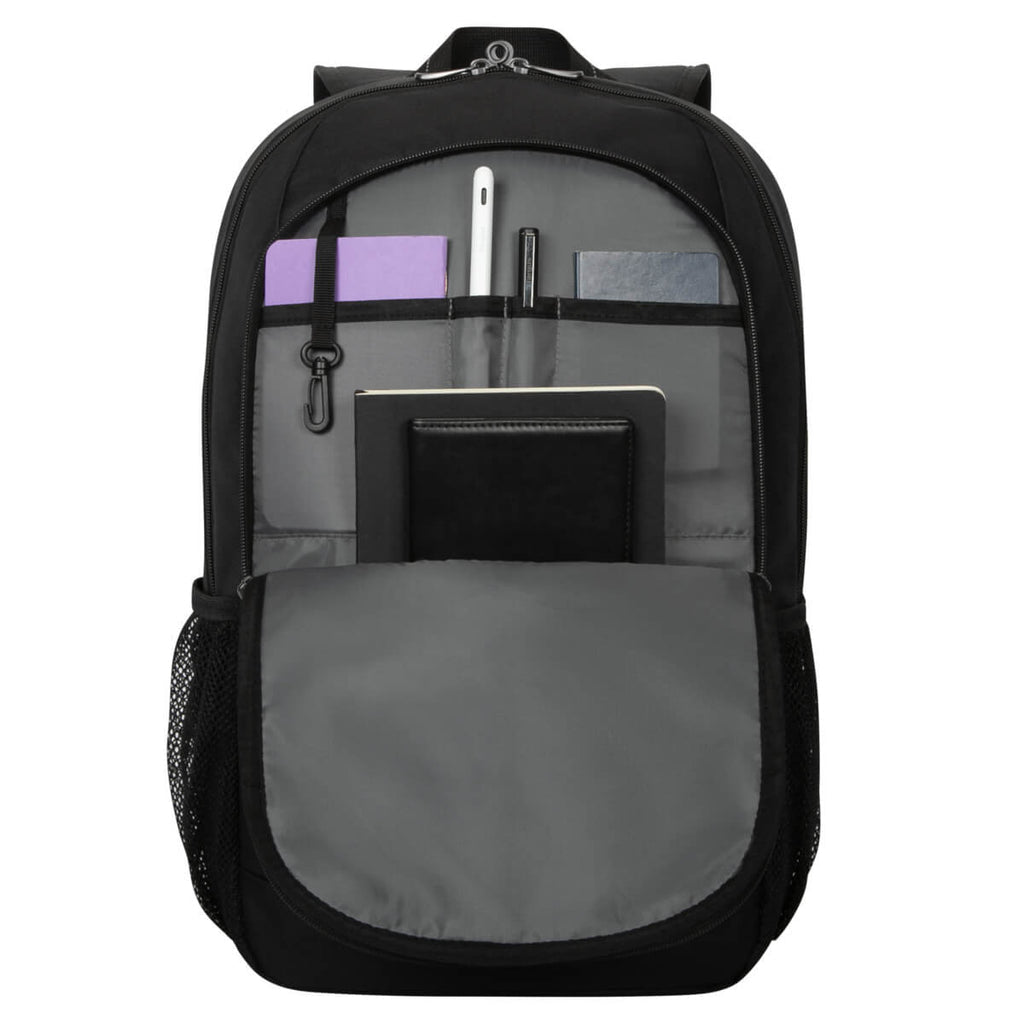 Targus Notebook-Rucksack Classic – für 16″, 19 l, reflektierend, Polyester – Schwarz, 335 × 450 × 105 mm
