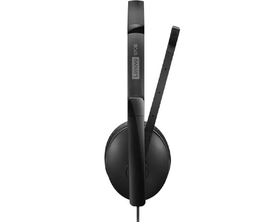 Lenovo 4XD1M39029 – Duo Headset – USB‑C, mit Inline-Mikrofon, Mikrofon-Rauschunterdrückung – schwarz – für PC