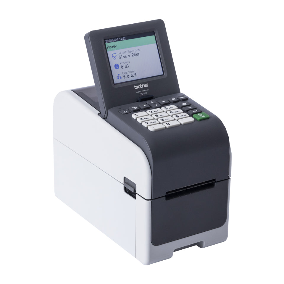 Brother TD-2320DSA203 – Etikettendrucker, Thermodirekt, LAN, 203 × 203 dpi, 152 mm/s