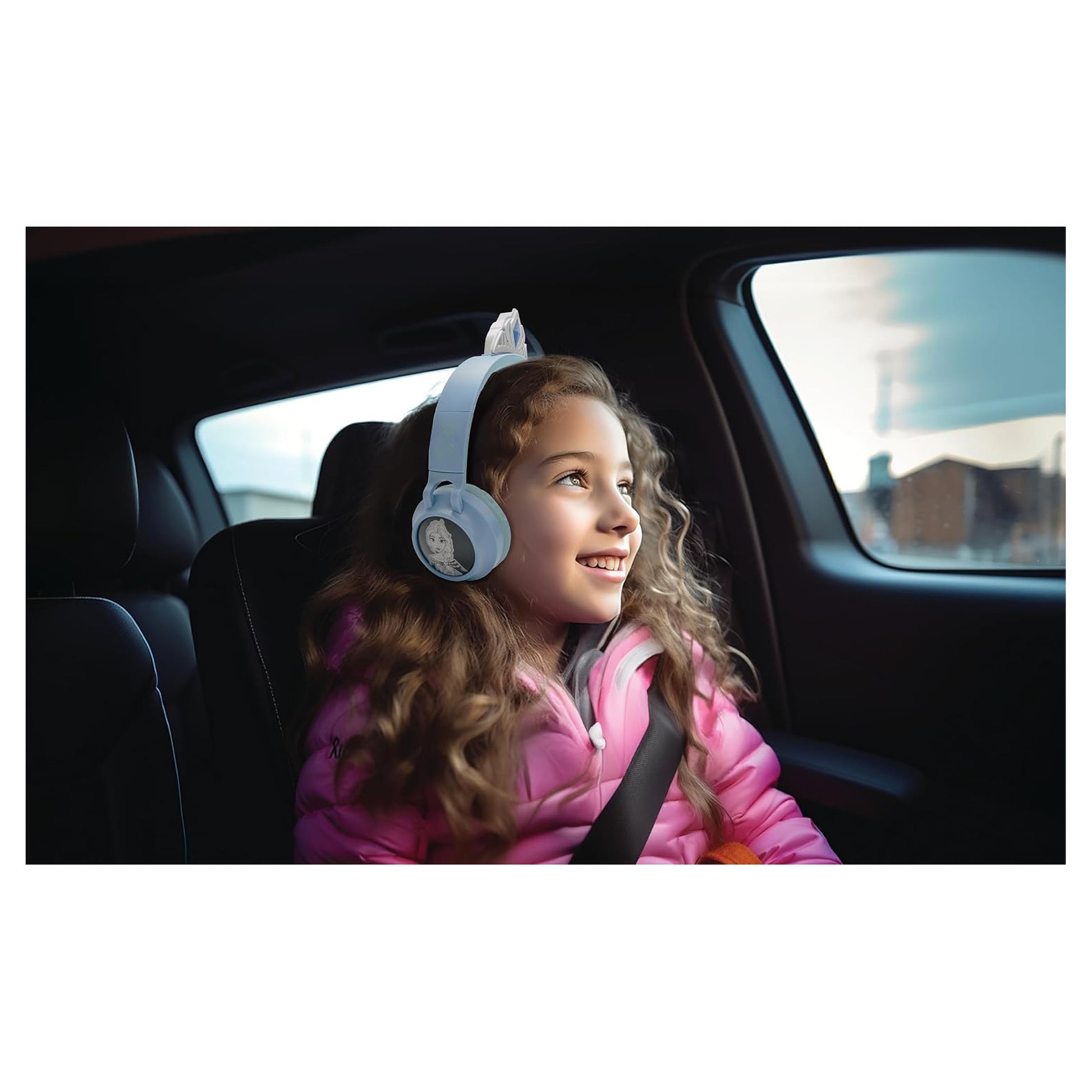 Lexibook HPBT015FZ Frozen Kinderkopfhörer – Over-Ear, Stereo, Kabel + BT, Blau, BT 5.0