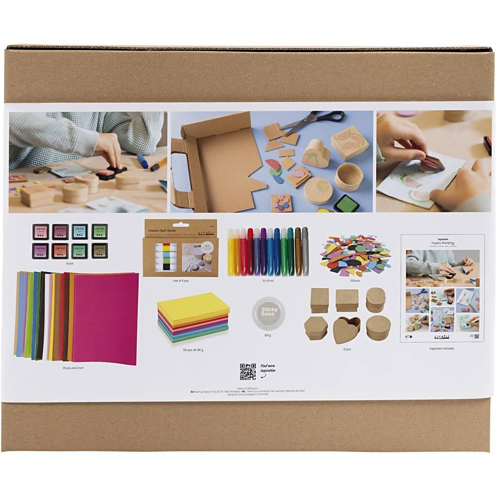 Creativ Company Bastelset Linoldruck – Papier, Mehrfarbig – ab 7 Jahren