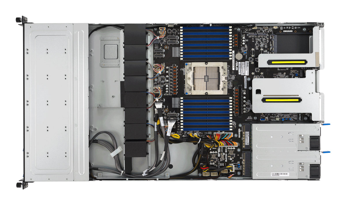 ASUS RS501A-E12-RS4U SFF – LGA 6096, für AMD EPYC 9004, Max. 3 TB RAM (24 DIMM), 6 Laufwerke, 1U