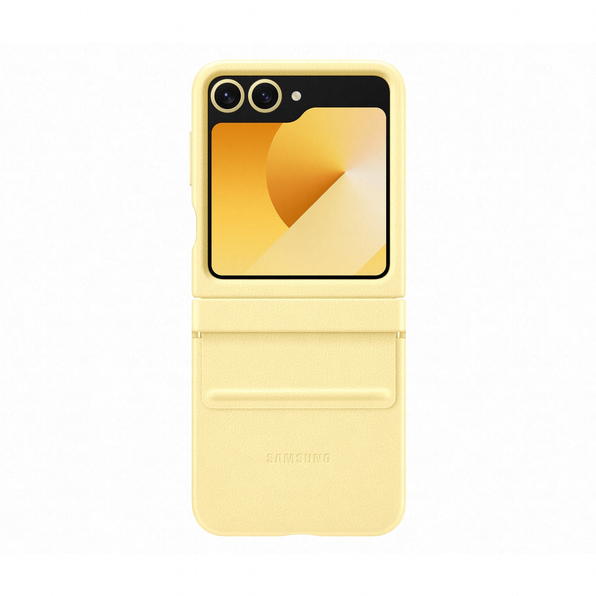 Samsung Backcover – für Samsung Galaxy Z Flip6 – gelb – Leder