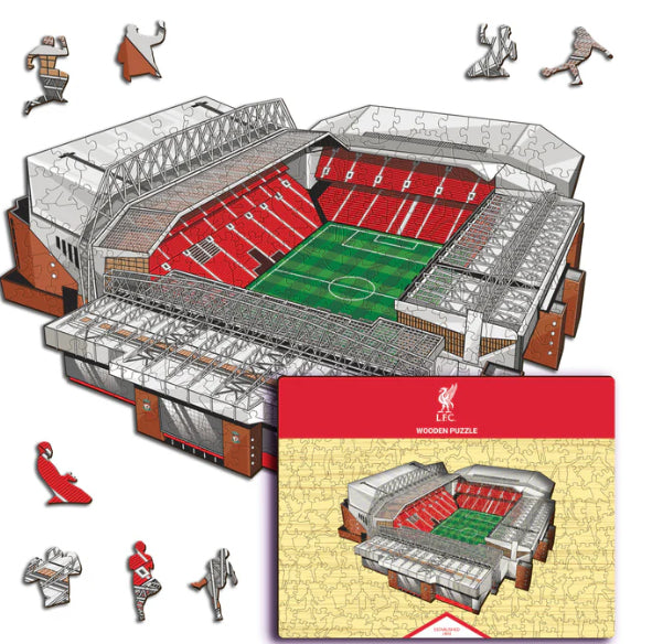 Iconic Puzzles Puzzle Liverpool FC – Anfield – 270 Teile – 30 × 42 cm – ab 10 J. – Holz, mehrfarbig, FSC