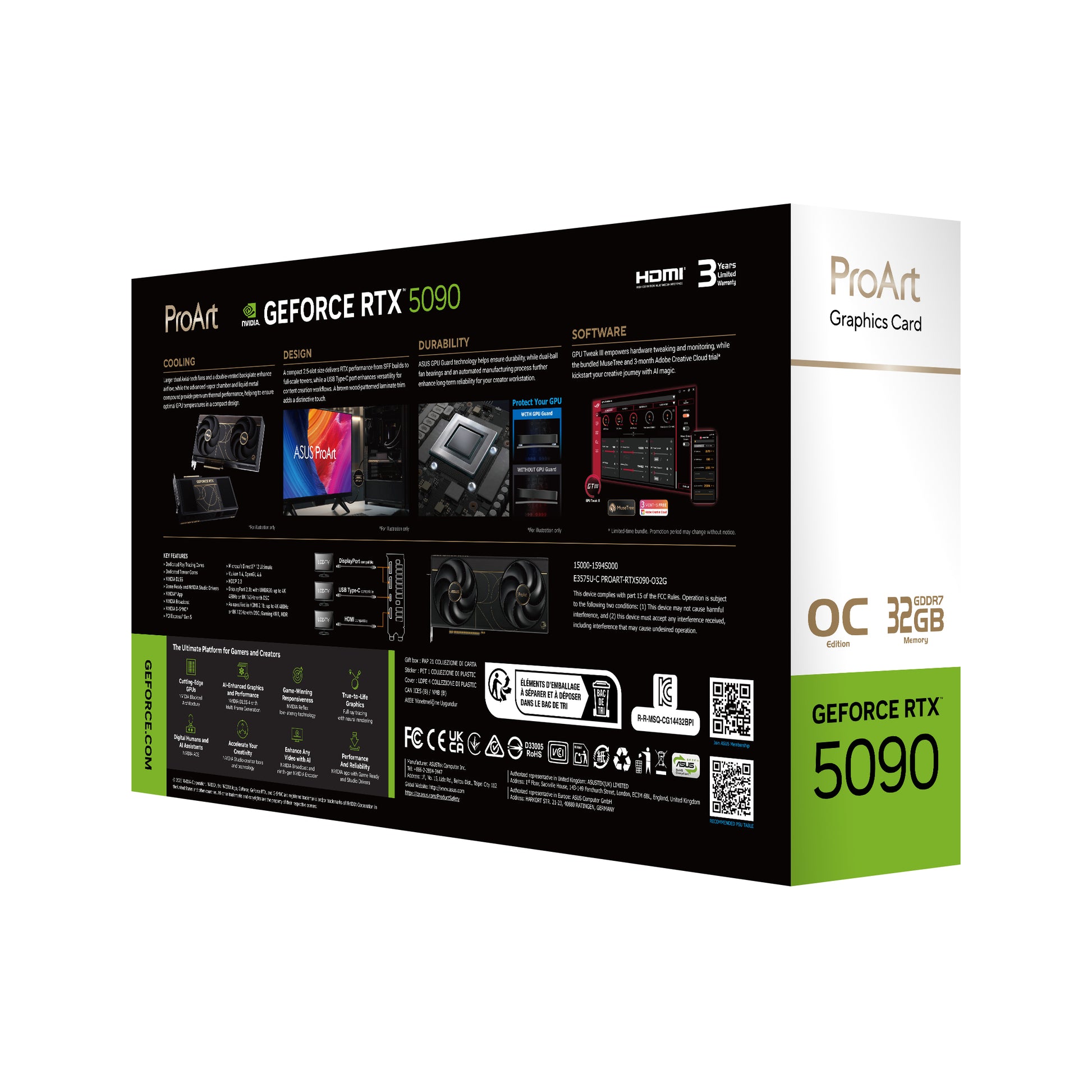 ASUS ProArt – NVIDIA GeForce RTX 5090, 32 GB GDDR7