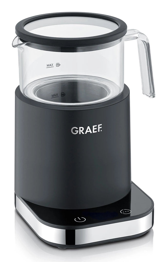 Graef Milchaufschäumer MS902 – 400 ml, 500 W, Heiss & Kalt – Schwarz