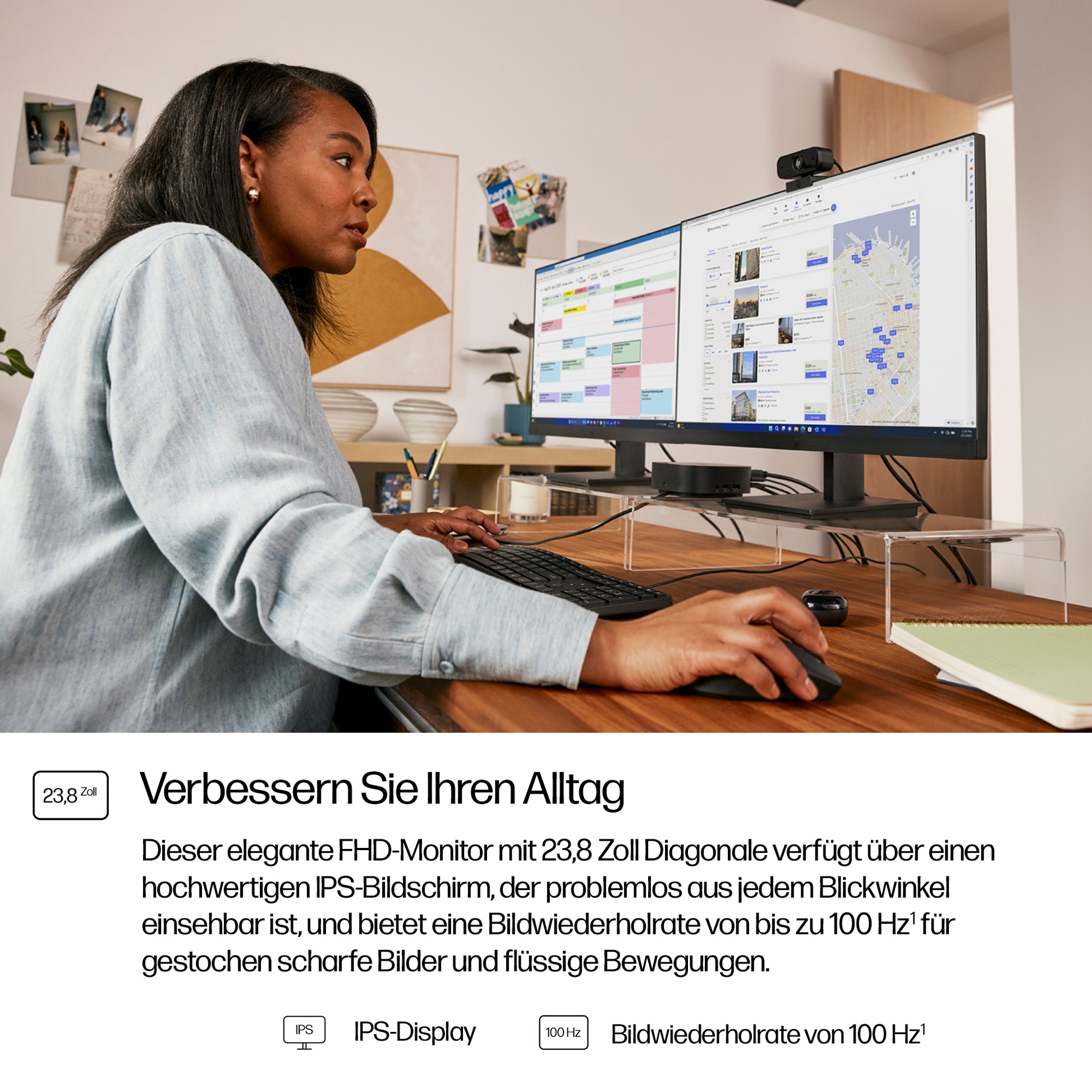 HP Serie 3 Pro 324pf – Monitor, 23,8", 1920 × 1080 (Full HD)