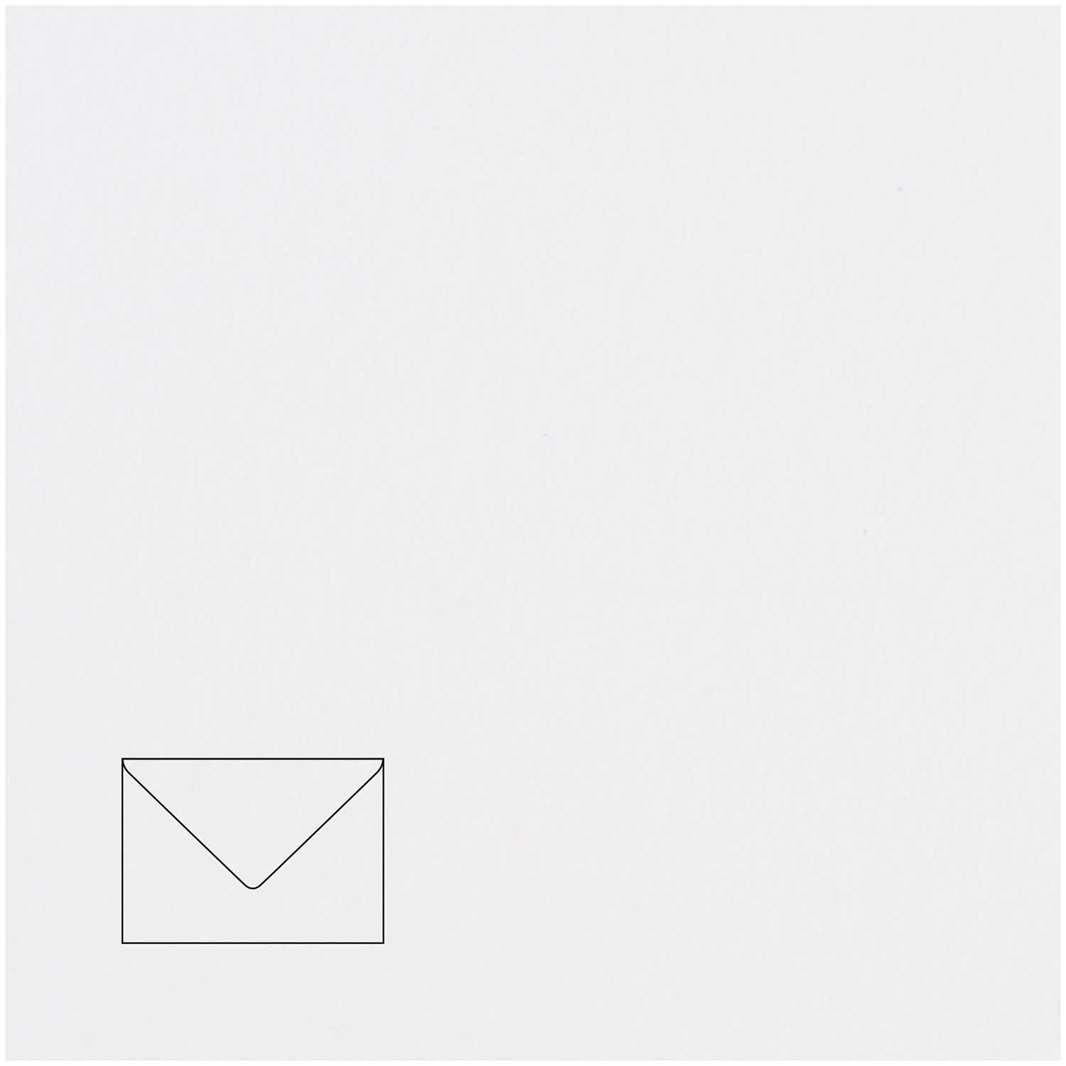 Rico Design Couvert B6, ohne Fenster, weiss, 100 g/m² – 50 Stk.