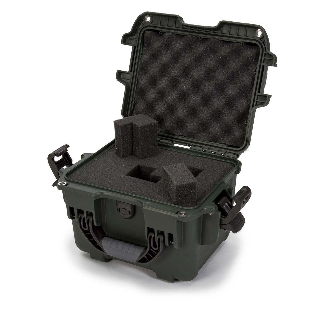 Nanuk Schutzkoffer 908 – 8,7 l, olivgrün, 31,8 × 20,3 × 24,9 cm