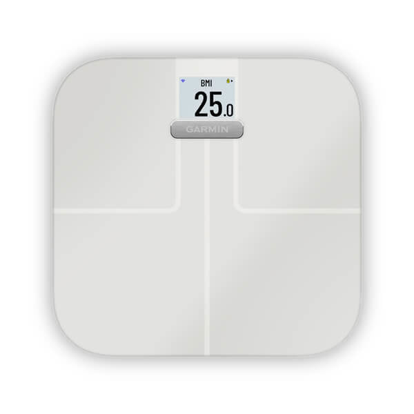 Garmin Paketwaage Index S2 – Tragkraft 181,4 kg, Teilung 100 g, Wiegefläche 32 × 31 cm, Batterie, Kunststoff