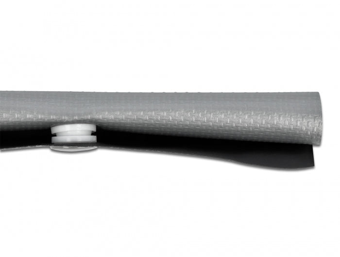 DeLOCK Kabelschlauch – Ø 19 mm – 2 m – PVC – Grau