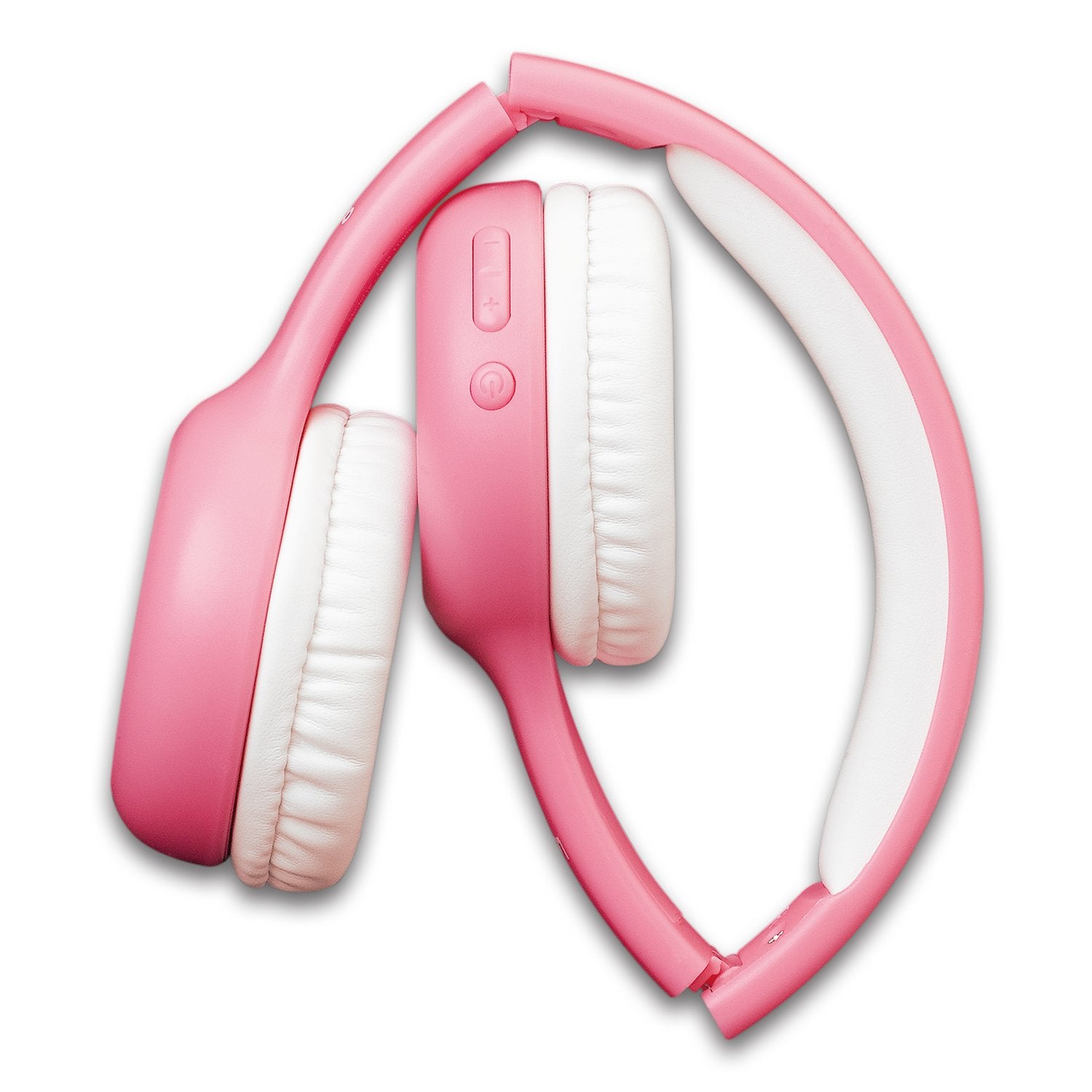 Lenco HPB-110 Kinderkopfhörer – On-Ear, Stereo, Kabel + BT, 3,5 mm Klinke, Rosa, BT 5.0