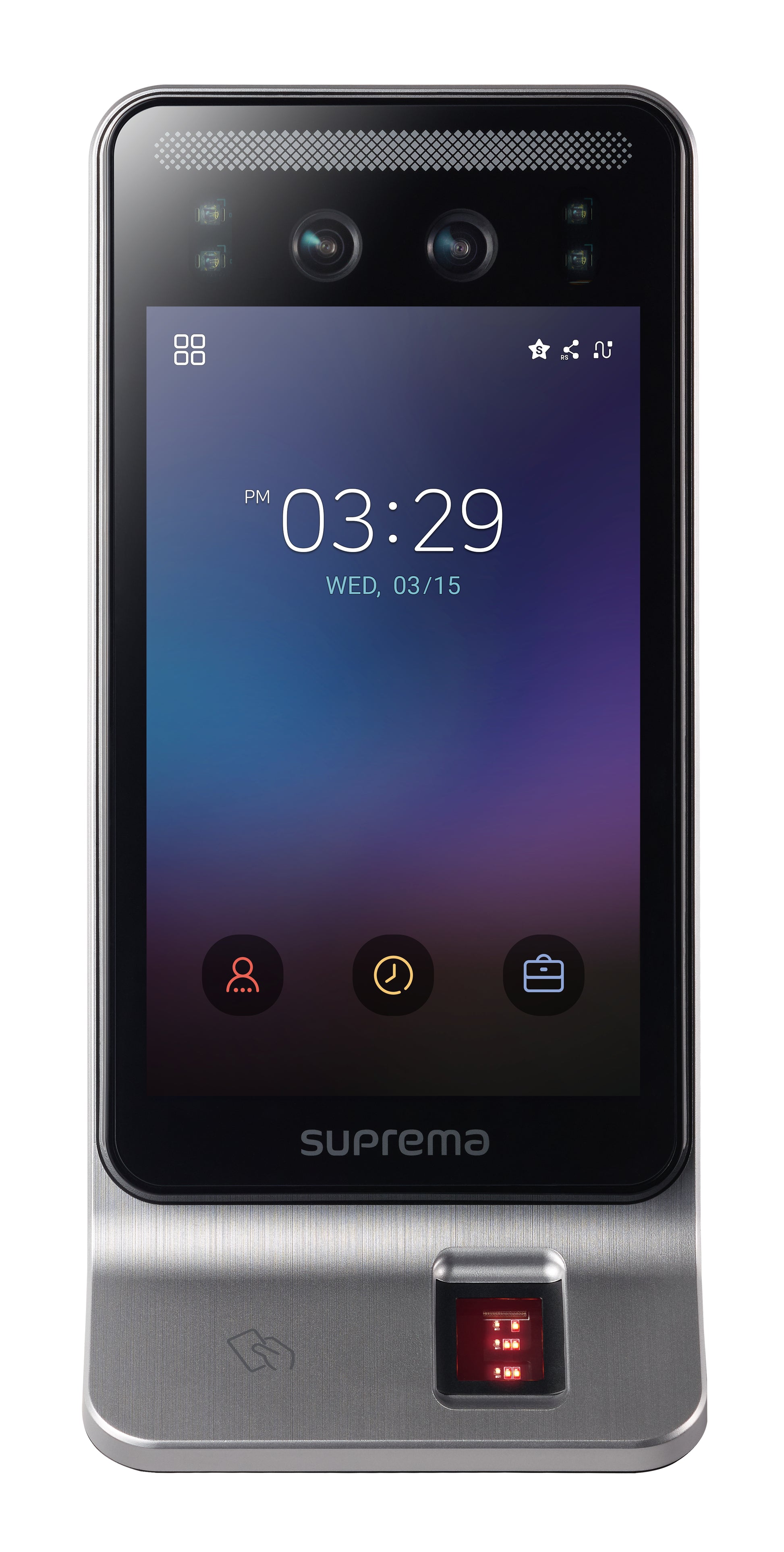 Suprema FaceStation F2 Zutrittsterminal – 7,0" Display, Gesichtserkennung, RFID, NFC, BT, IP65, 119,8×23,5×223