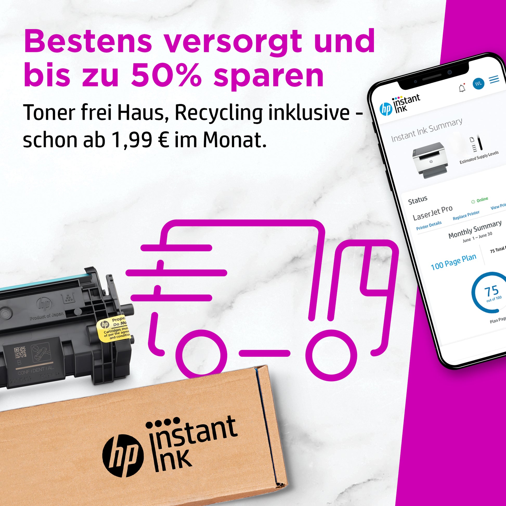 HP LaserJet MFP M234dw – SW-Laser-Multifunktionsdrucker, A4, 3-in-1, Duplex, ADF, WLAN/LAN, AirPrint