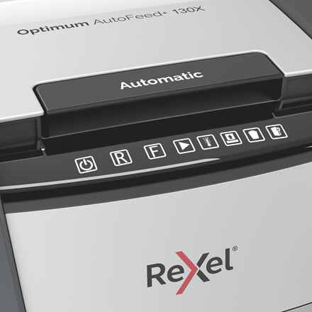 Rexel Aktenvernichter mit Autofeed 130 Blatt, DIN P-4, Partikelschnitt 4 × 28 mm, 44 l