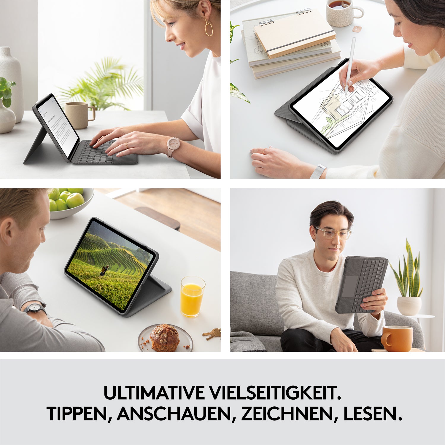 Logitech Folio Touch – Tastatur – für iPad Air (4. Generation)