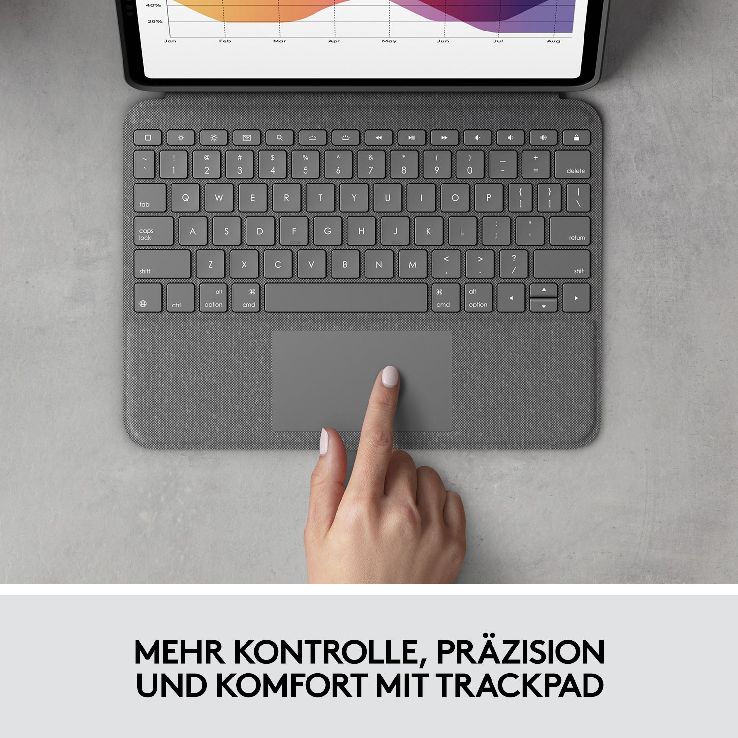 Logitech Folio Touch – Tastatur – für iPad Air (4. Generation)