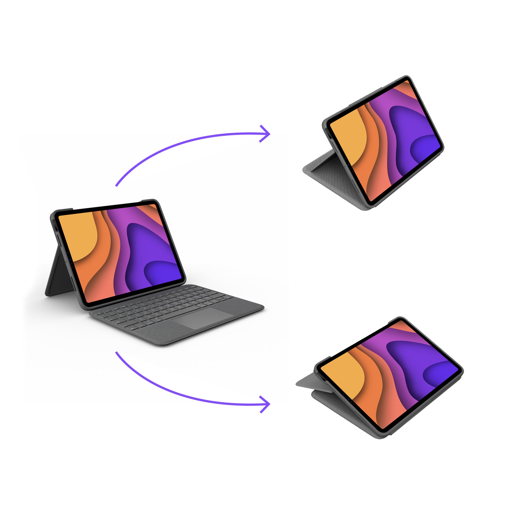 Logitech Apple Folio Touch – Tastatur mit Touchpad – für iPad Air (4. Gen)