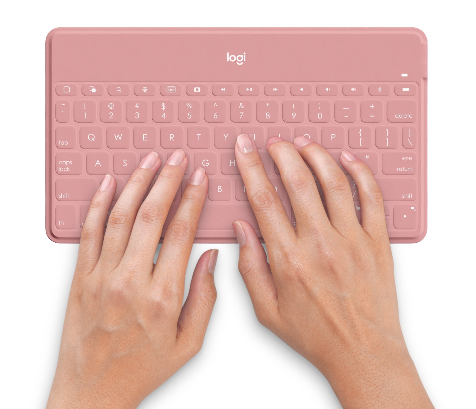 Logitech Keys-To-Go – Mini Tastatur – Bluetooth – QWERTY (ES) – ohne Ziffernblock – für iPad, iPhone, Apple TV