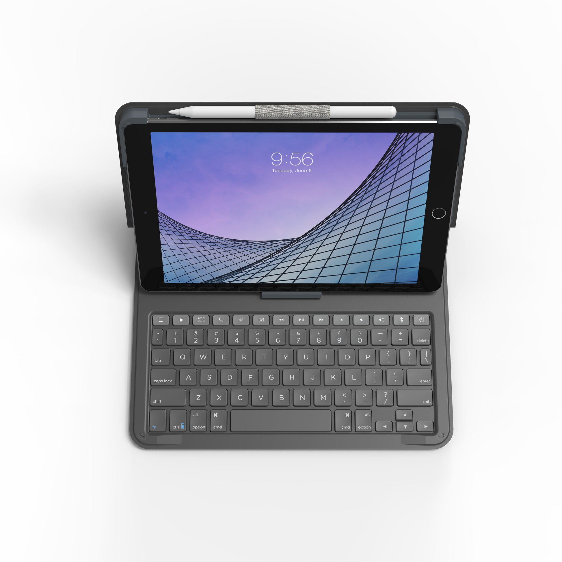 ZAGG Messenger Folio 2 – Tastatur, Dunkelgrau – für iPad 10,2" & iPad 10,5"