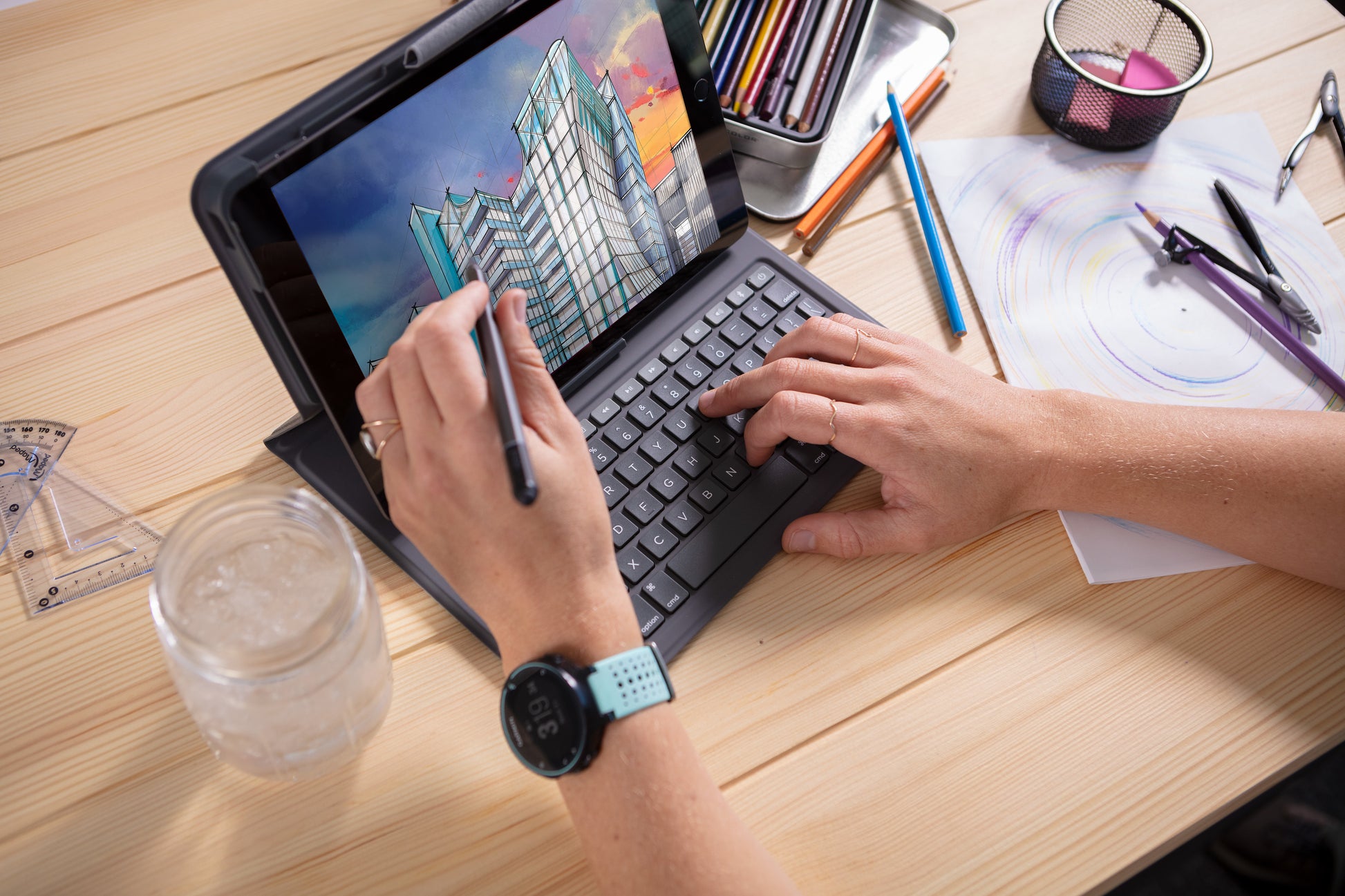 ZAGG Messenger Folio 2 – Tastatur, CH-Layout (DE-CH) – für iPad 10,2" (Gen 7–9) & 10,5" (2020)