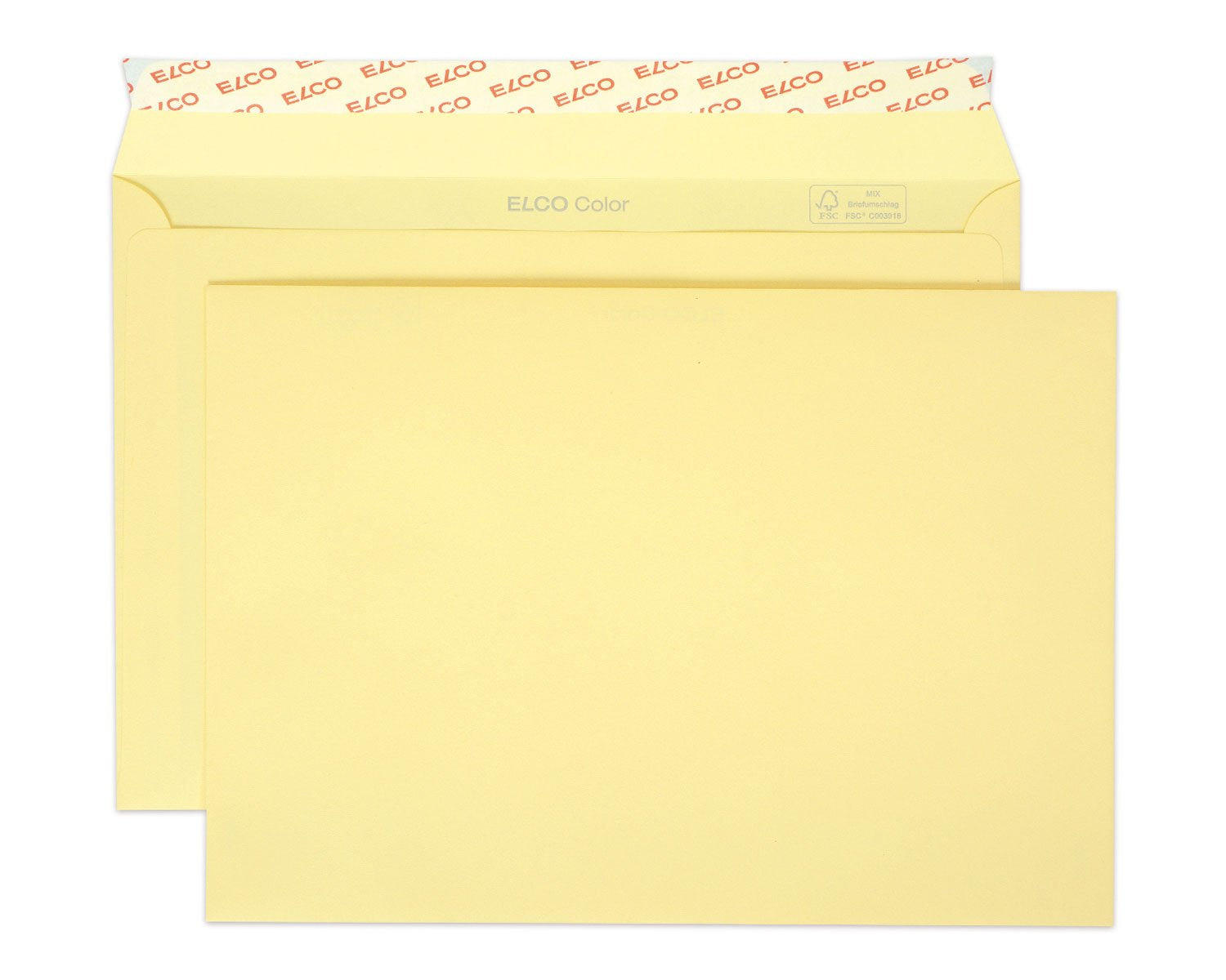 Elco Couvert C5, ohne Fenster, selbstklebend, hellchamois, 100 g/m² – 25 Stk.
