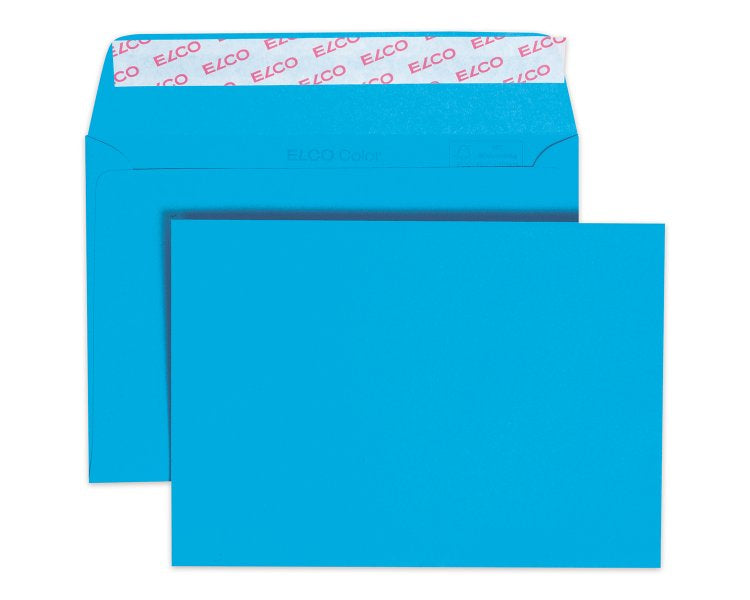 Elco Couvert C6, ohne Fenster, selbstklebend, intensivblau, 100 g/m² – 25 Stk.