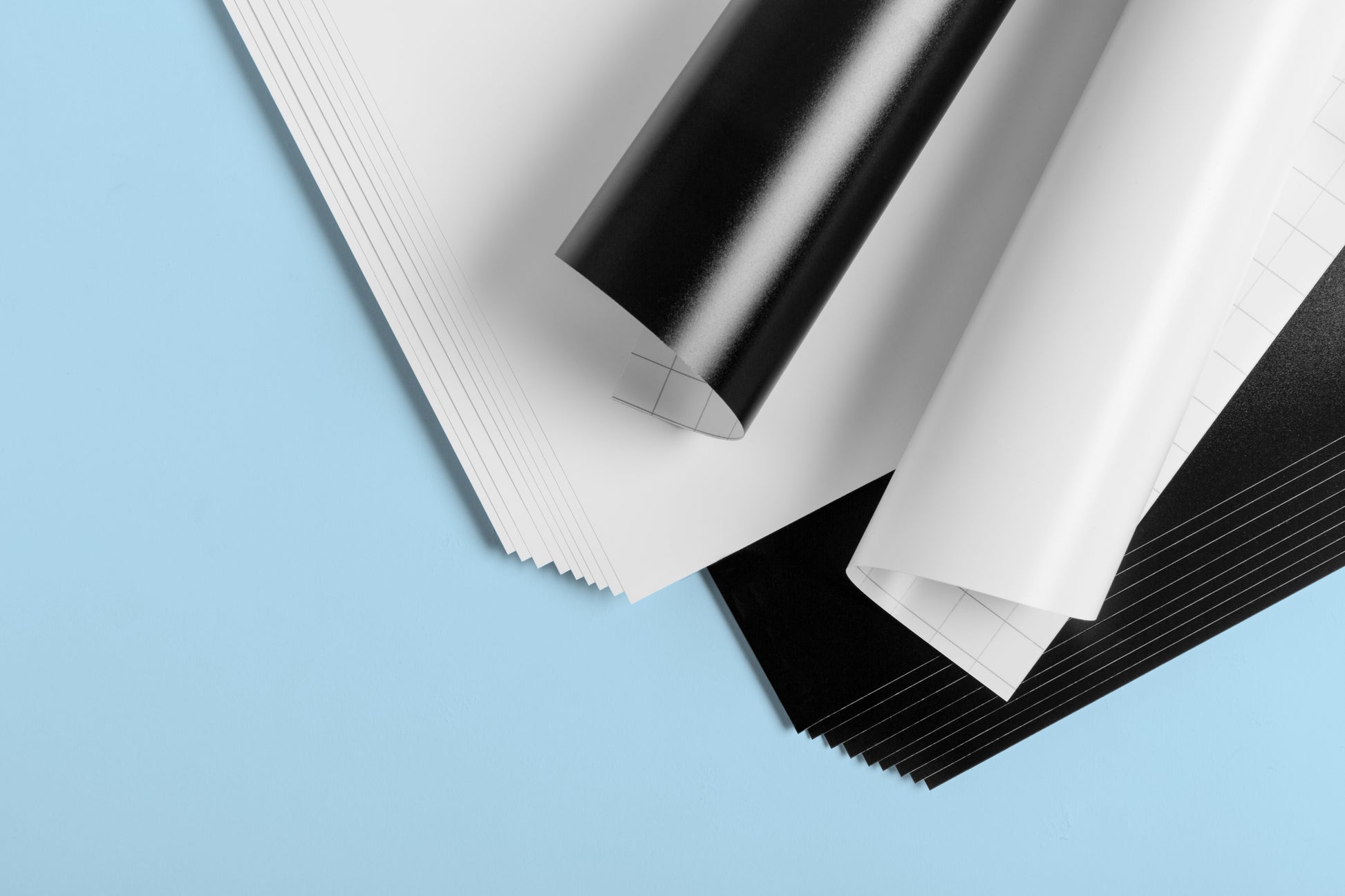 Cricut Vinylfolien-Set wiederablösbar – 20 Bögen 30,5 × 30,5 cm – für Schneideplotter – Schwarz/Weiss