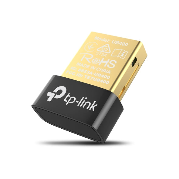 TP-Link USB-Adapter USB-A zu Bluetooth – Bluetooth 4.0 – Schwarz/Gold – für Windows 10, Windows 8.1 und mehr